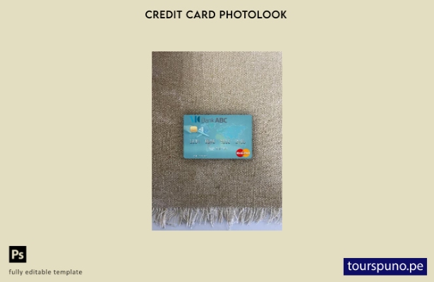 listo para imprimir plantilla frontal de aspecto fotográfico de Mastercard de Jo